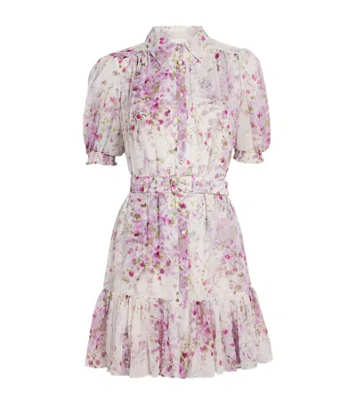 CINQ À SEPT MIDSUMMER BLOOM HALBINI MINI DRESS