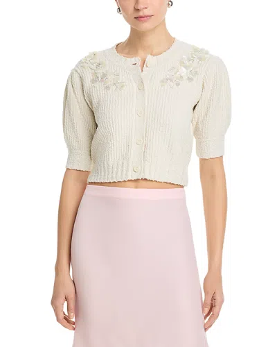 Cinq À Sept Cinq A Sept Millicent Trailing Cardigan In White