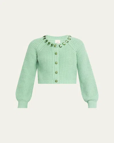 CINQ À SEPT MILLIE EMBELLISHED CARDIGAN