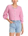 Cinq À Sept Cinq A Sept Millie Embellished Sweater In Venus Pink
