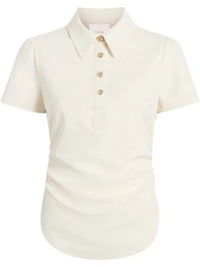 Cinq À Sept Milos Polo Top In White