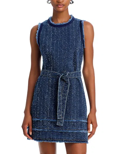 Cinq À Sept Cinq A Sept Mindie Boucle Denim Dress In Indigo
