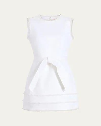 CINQ À SEPT MINDIE SLEEVELESS FRINGE MINI DRESS