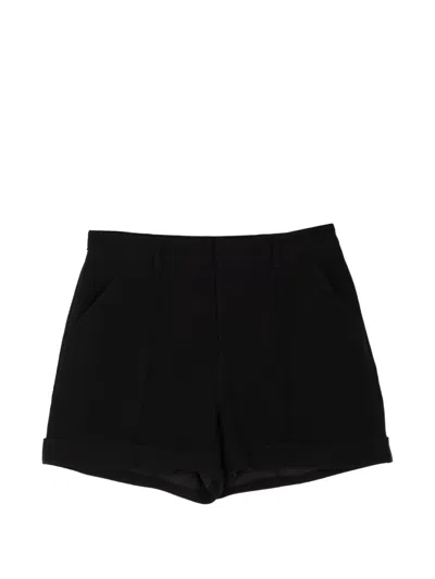 Cinq À Sept Mindy Turned-up Shorts In Black