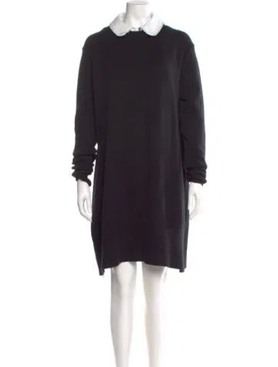 Pre-owned Cinq À Sept Mini Dress In Black