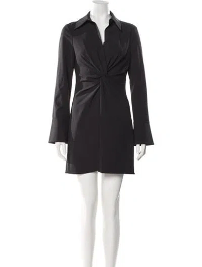 Pre-owned Cinq À Sept Mini Dress In Black