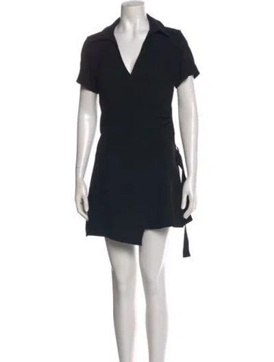 Pre-owned Cinq À Sept Mini Dress In Black