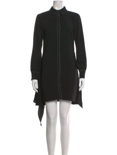 Pre-owned Cinq À Sept Mini Dress In Black