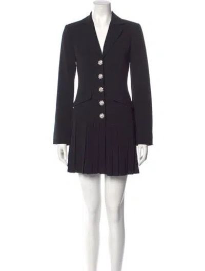 Pre-owned Cinq À Sept Mini Dress In Black