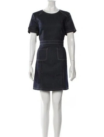 Pre-owned Cinq À Sept Mini Dress In Black