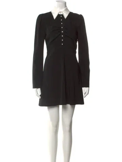 Pre-owned Cinq À Sept Mini Dress In Black