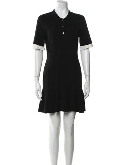 Pre-owned Cinq À Sept Mini Dress In Black