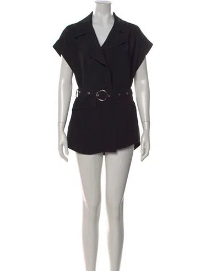 Pre-owned Cinq À Sept Mini Dress In Black
