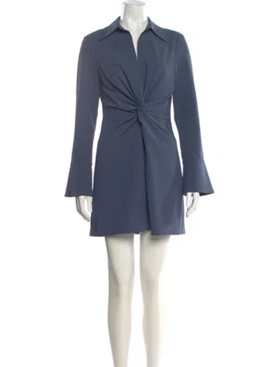 Pre-owned Cinq À Sept Mini Dress In Blue