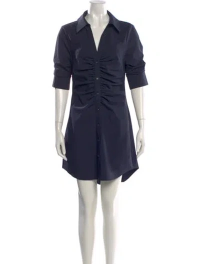 Pre-owned Cinq À Sept Mini Dress In Blue