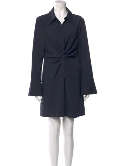 Pre-owned Cinq À Sept Mini Dress In Blue