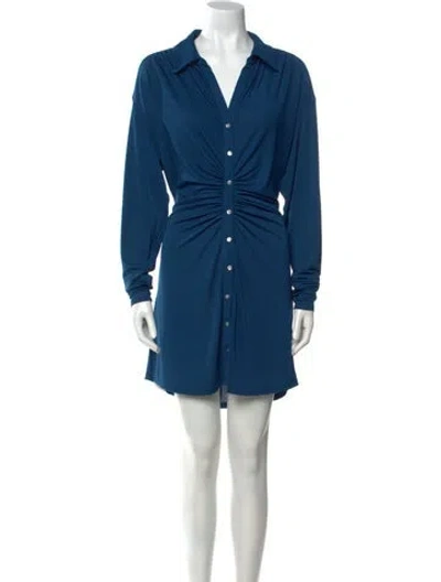 Pre-owned Cinq À Sept Mini Dress In Blue