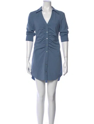 Pre-owned Cinq À Sept Mini Dress In Blue