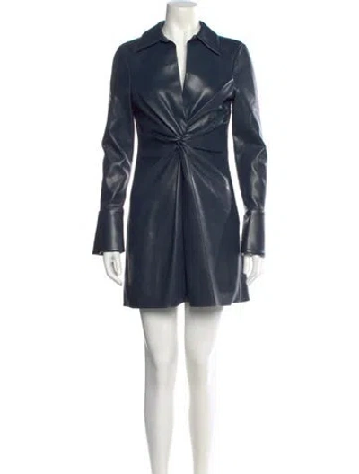 Pre-owned Cinq À Sept Mini Dress In Blue