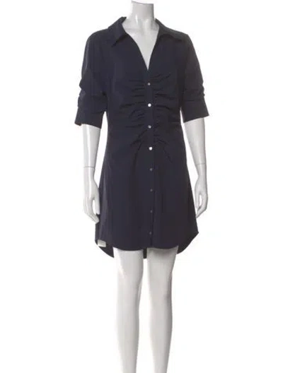 Pre-owned Cinq À Sept Mini Dress In Blue