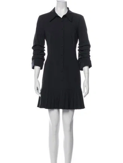 Pre-owned Cinq À Sept Mini Dress In Blue