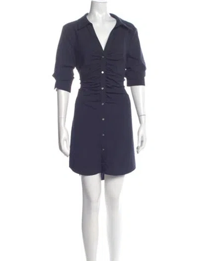 Pre-owned Cinq À Sept Mini Dress In Blue