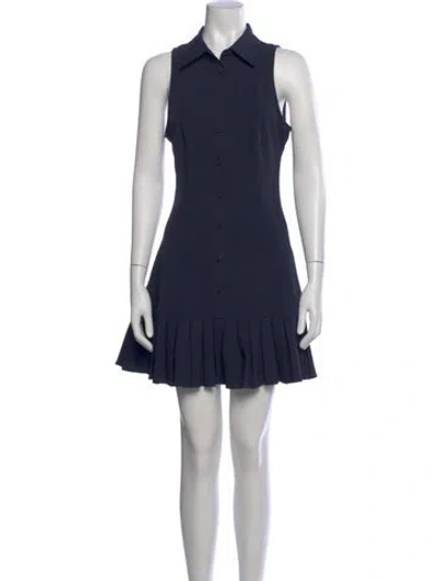 Pre-owned Cinq À Sept Mini Dress In Blue