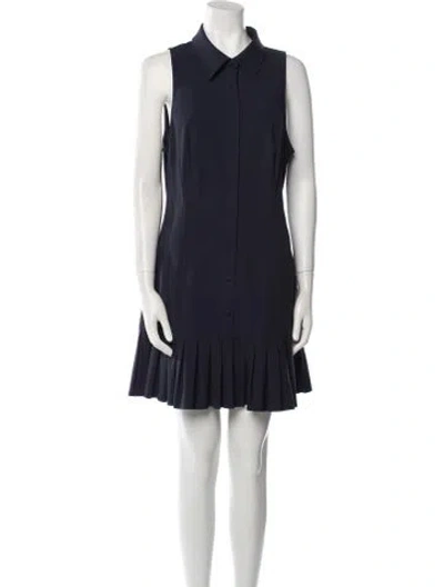 Pre-owned Cinq À Sept Mini Dress In Blue