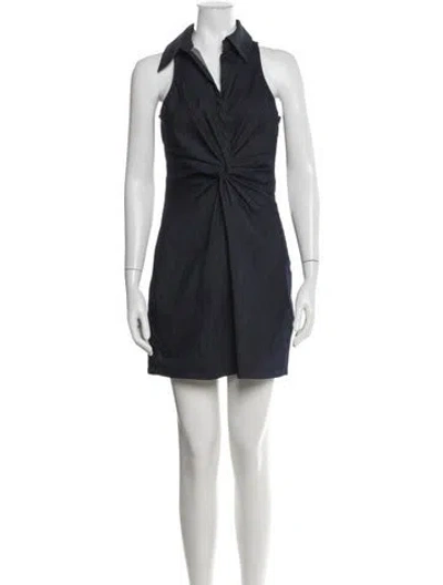 Pre-owned Cinq À Sept Mini Dress In Blue