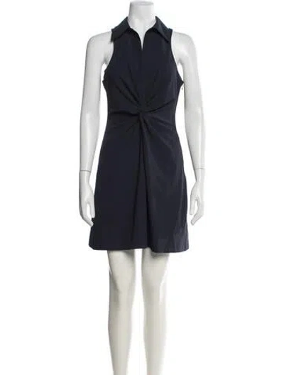 Pre-owned Cinq À Sept Mini Dress In Blue