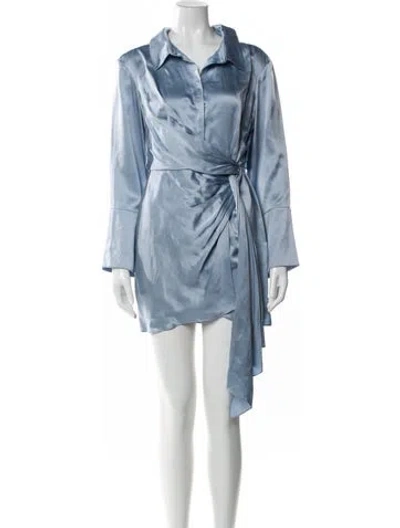 Pre-owned Cinq À Sept Mini Dress In Blue