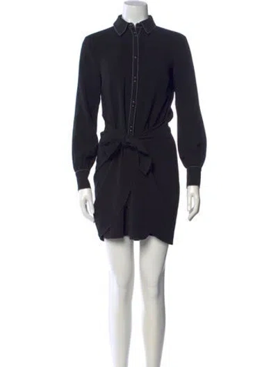 Pre-owned Cinq À Sept Mini Dress In Blue