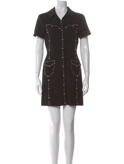 Pre-owned Cinq À Sept Mini Dress In Brown