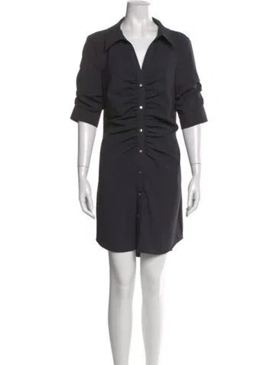 Pre-owned Cinq À Sept Mini Dress In Gray