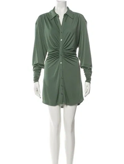 Pre-owned Cinq À Sept Mini Dress In Green
