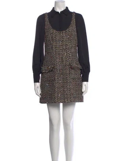 Pre-owned Cinq À Sept Mini Dress In Multi