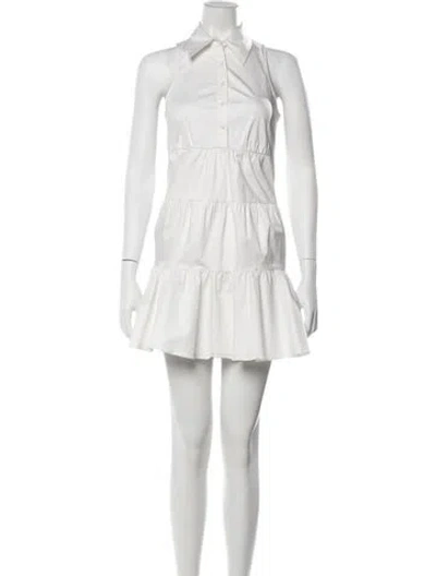 Pre-owned Cinq À Sept Mini Dress In Neutrals