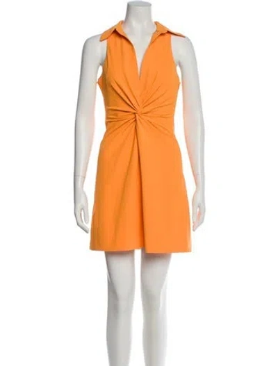 Pre-owned Cinq À Sept Mini Dress In Orange