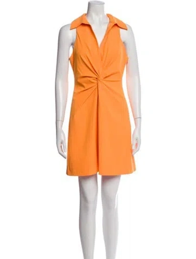 Pre-owned Cinq À Sept Mini Dress In Orange