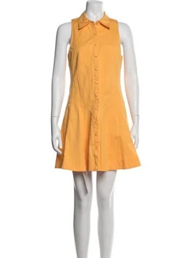 Pre-owned Cinq À Sept Mini Dress In Orange
