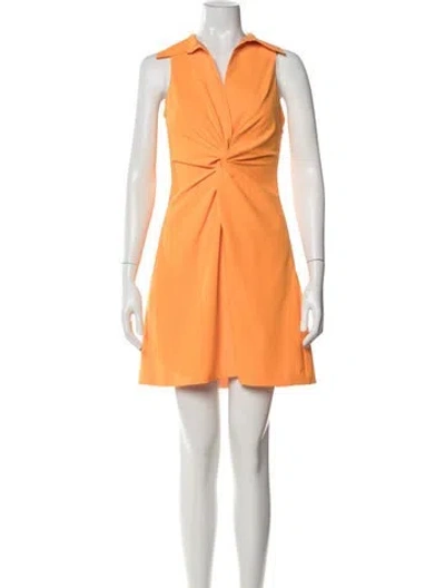 Pre-owned Cinq À Sept Mini Dress In Orange