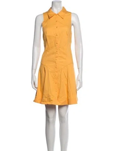 Pre-owned Cinq À Sept Mini Dress In Orange