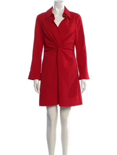 Pre-owned Cinq À Sept Mini Dress In Red