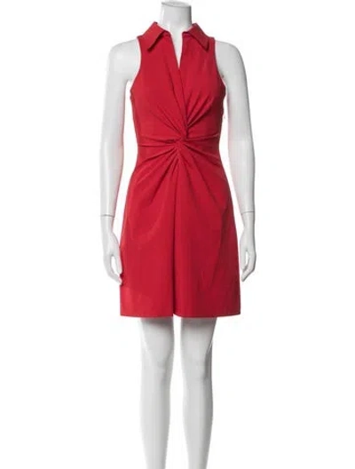 Pre-owned Cinq À Sept Mini Dress In Red