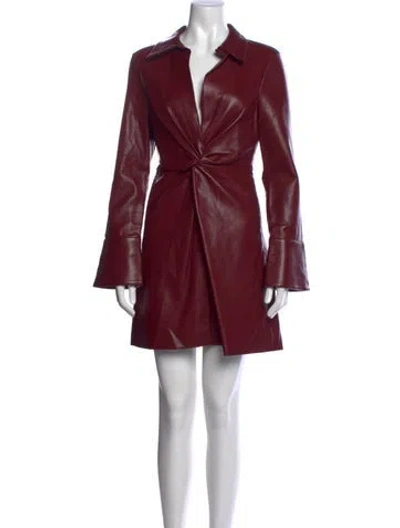 Pre-owned Cinq À Sept Mini Dress In Red