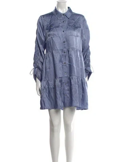 Pre-owned Cinq À Sept Mini Dress W/ Tags In Blue