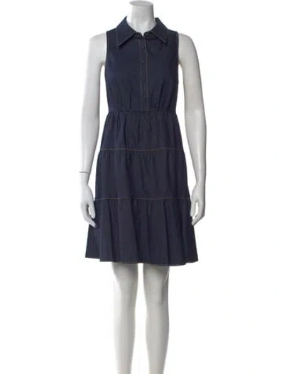 Pre-owned Cinq À Sept Mini Dress W/ Tags In Blue