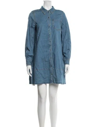 Pre-owned Cinq À Sept Mini Dress W/ Tags In Blue