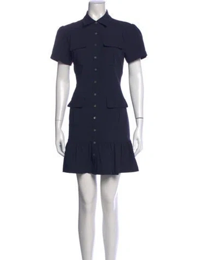 Pre-owned Cinq À Sept Mini Dress W/ Tags In Blue
