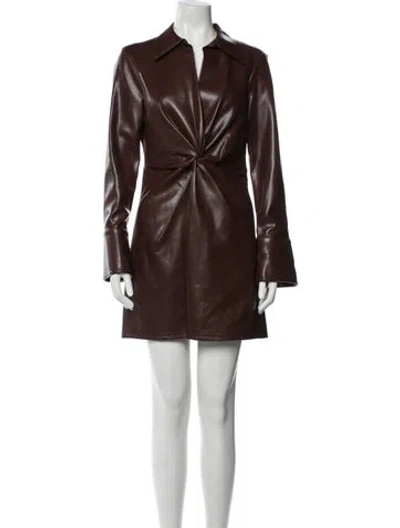 Pre-owned Cinq À Sept Mini Dress W/ Tags In Brown